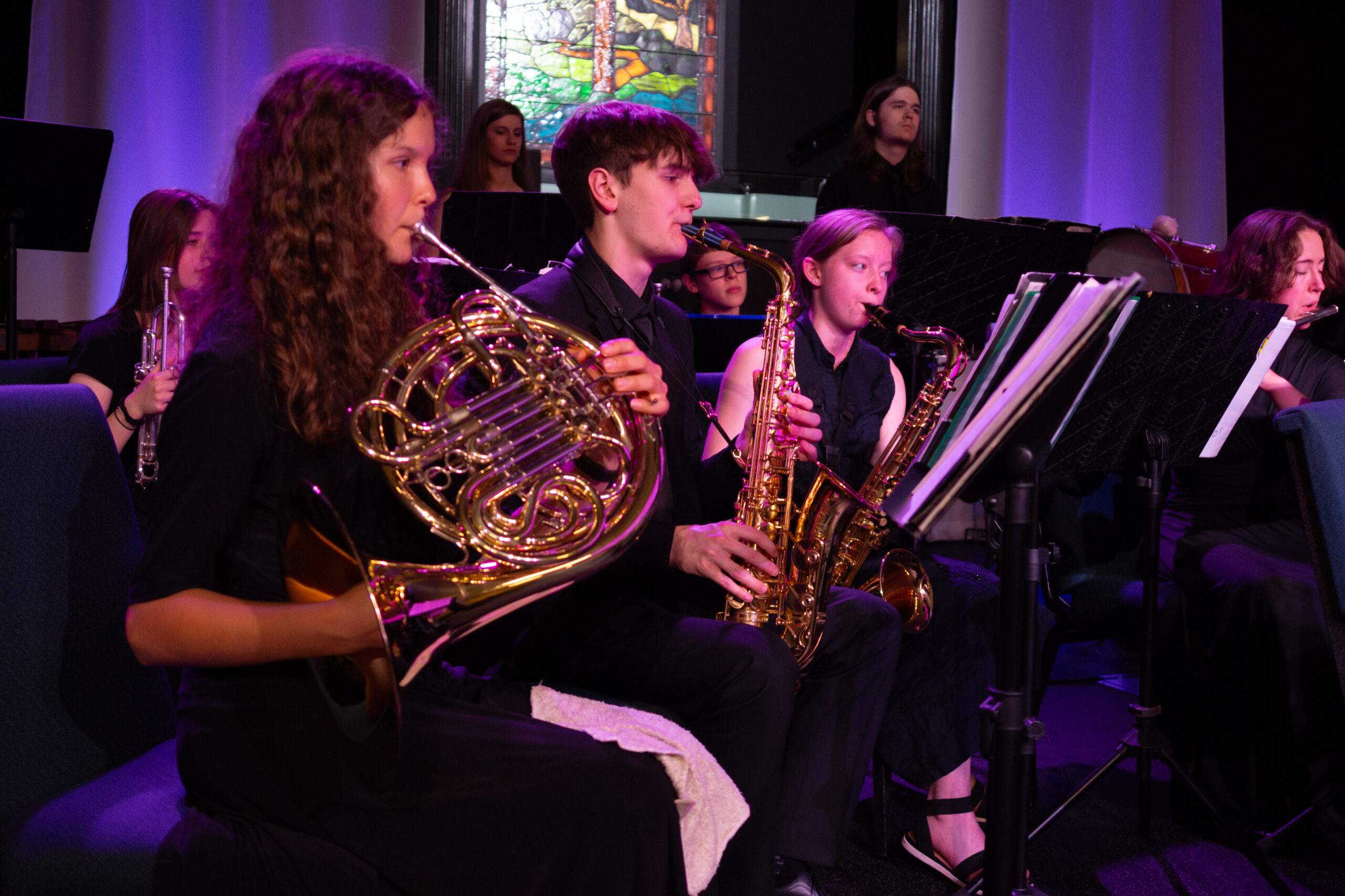 Capital Christian Homeschool Bands performing